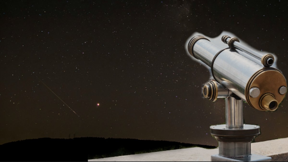 Meteor. Teleskop.